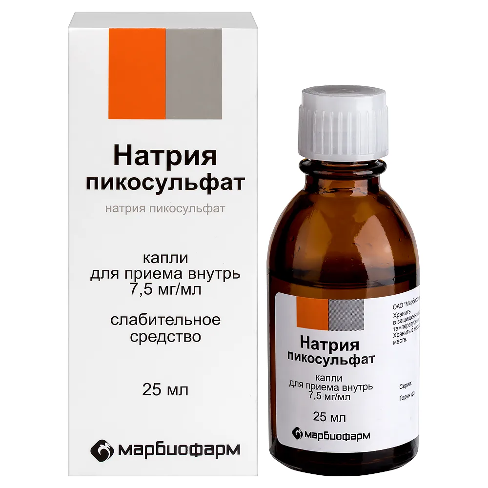 Sodium picosulfate 7.5 mg/ml dropper bottle oral drops 25 ml