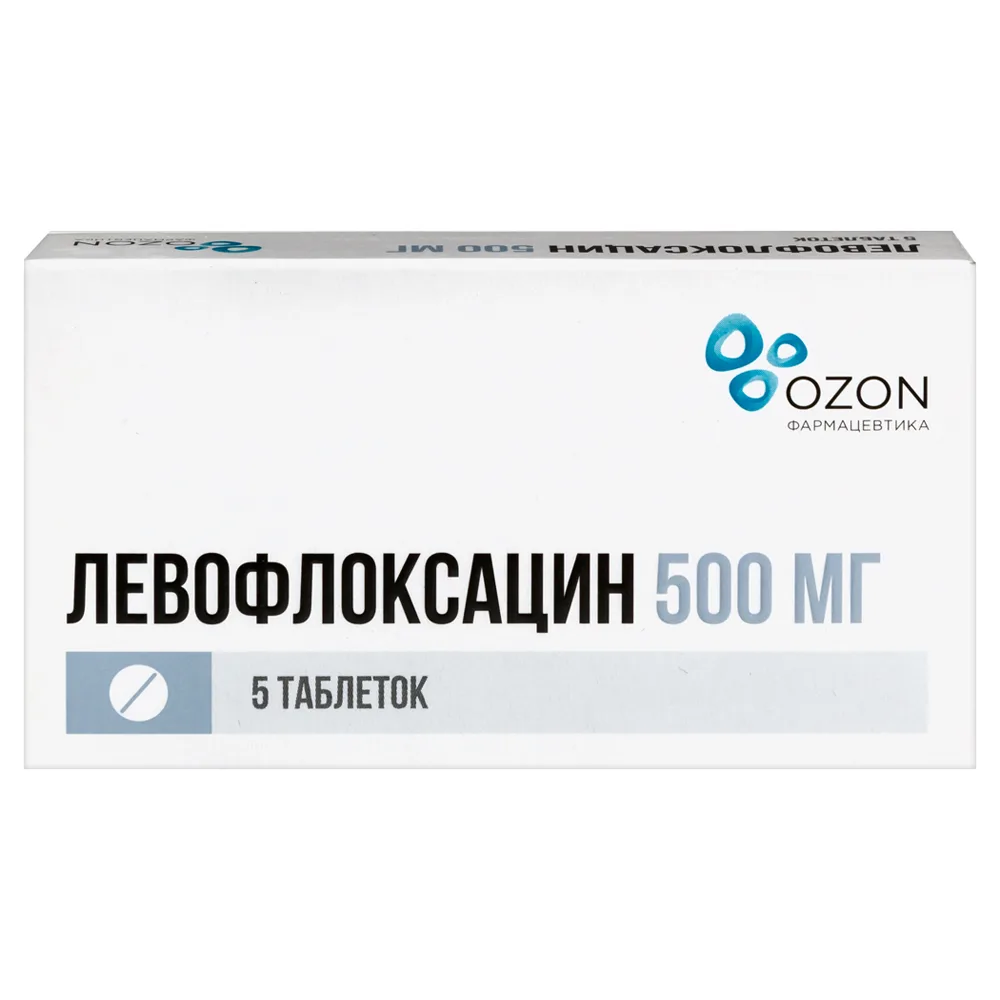 Levofloxacin 500 mg 5 coated tablets