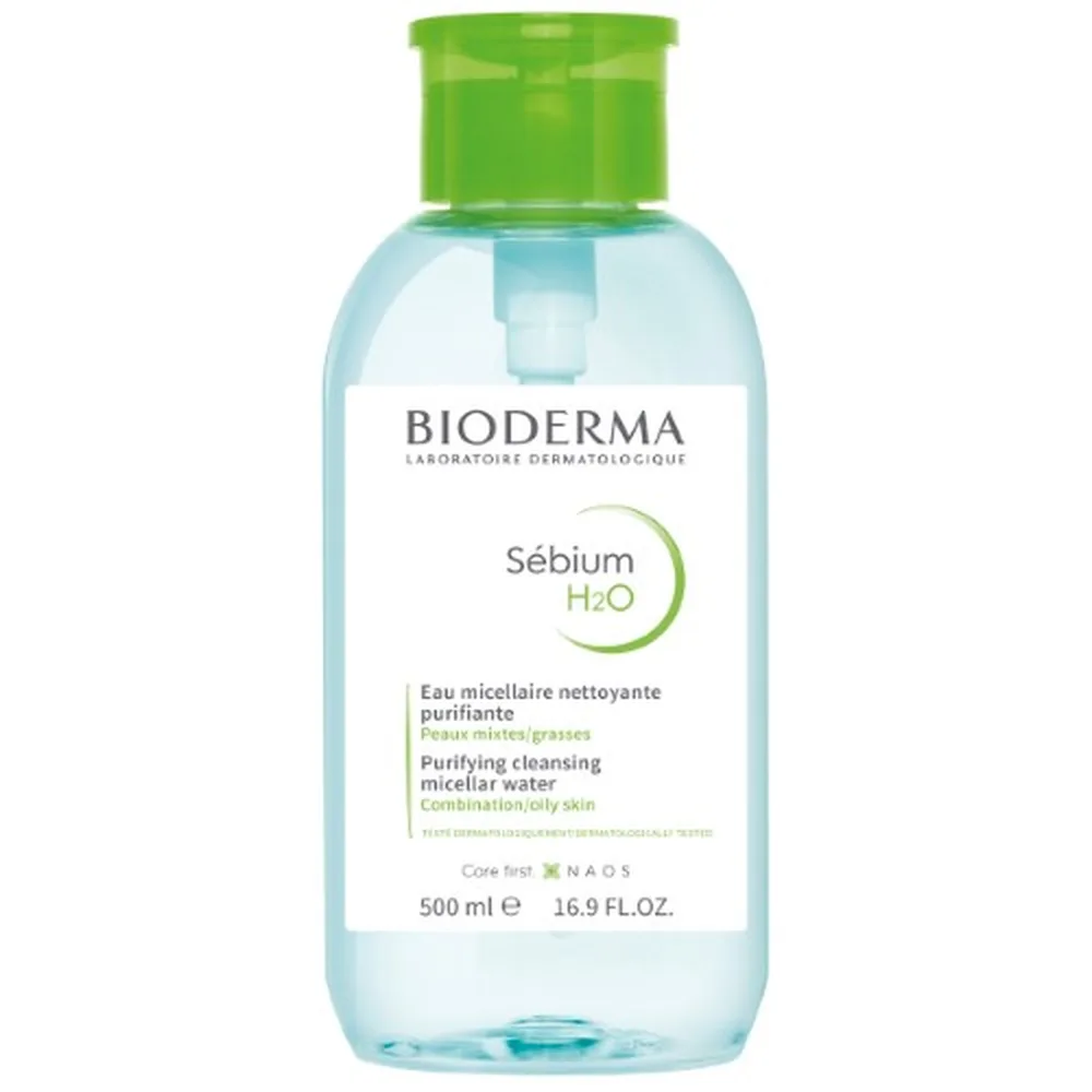 Bioderma Sebium H2O Micellar Water for Oily and Problematic Skin (Pump) 500 ml
