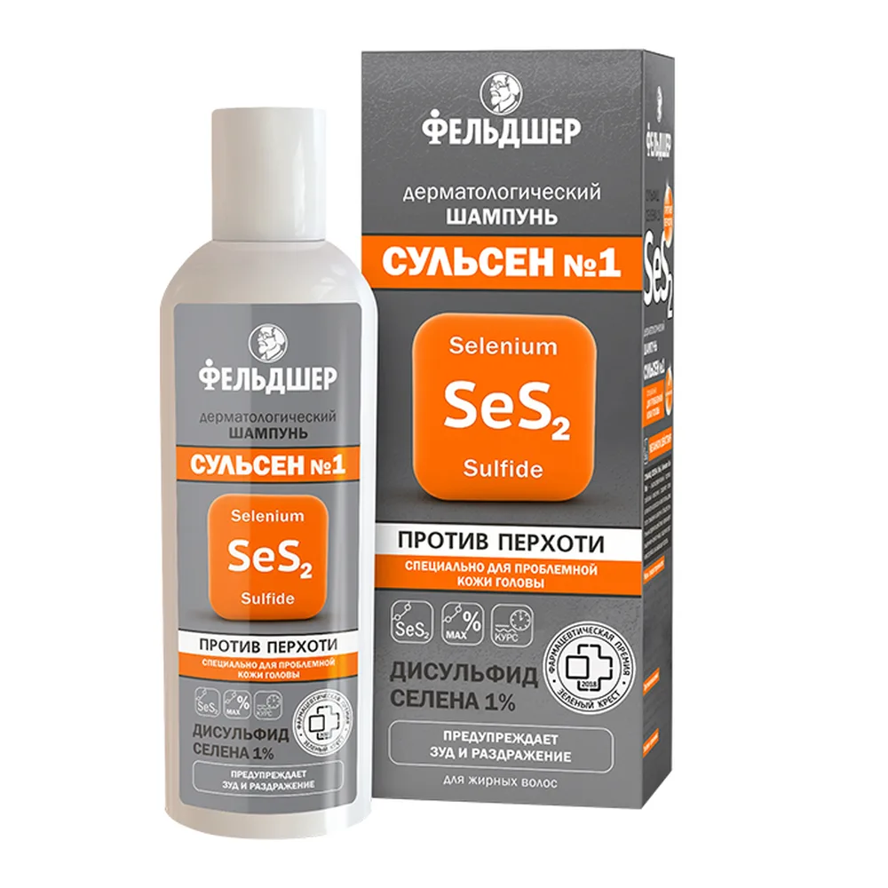 Feldsher Sulsen No. 1 Dermatological Shampoo Against Dandruff 180 ml