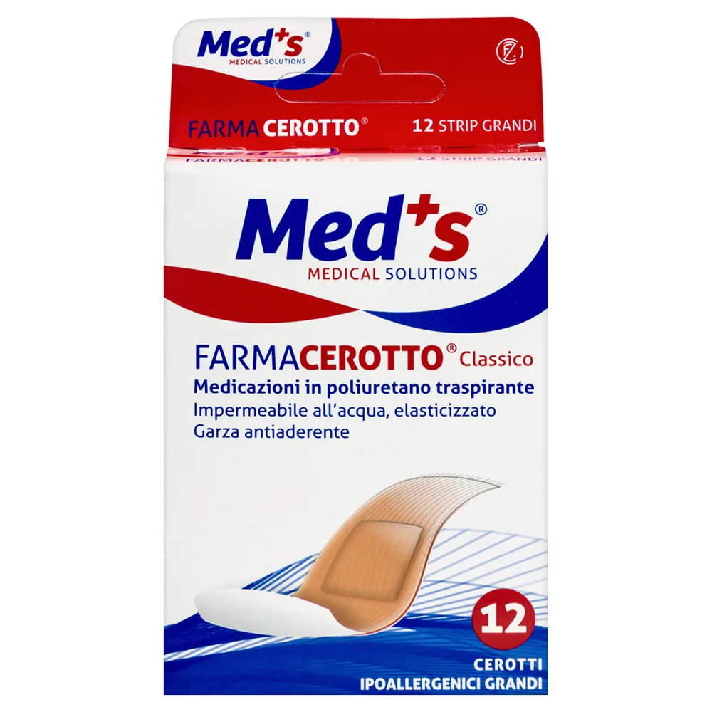 Farmacerotto Classico Waterproof Adhesive Plasters 25x72 mm 12 pcs/Beige