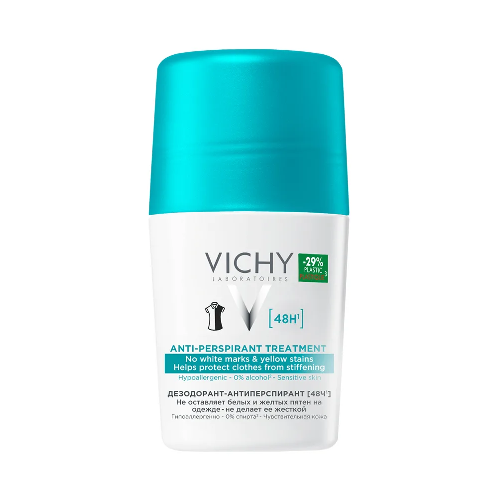 Vichy Deodorant Roll-On for White and Yellow Stains 50 ml