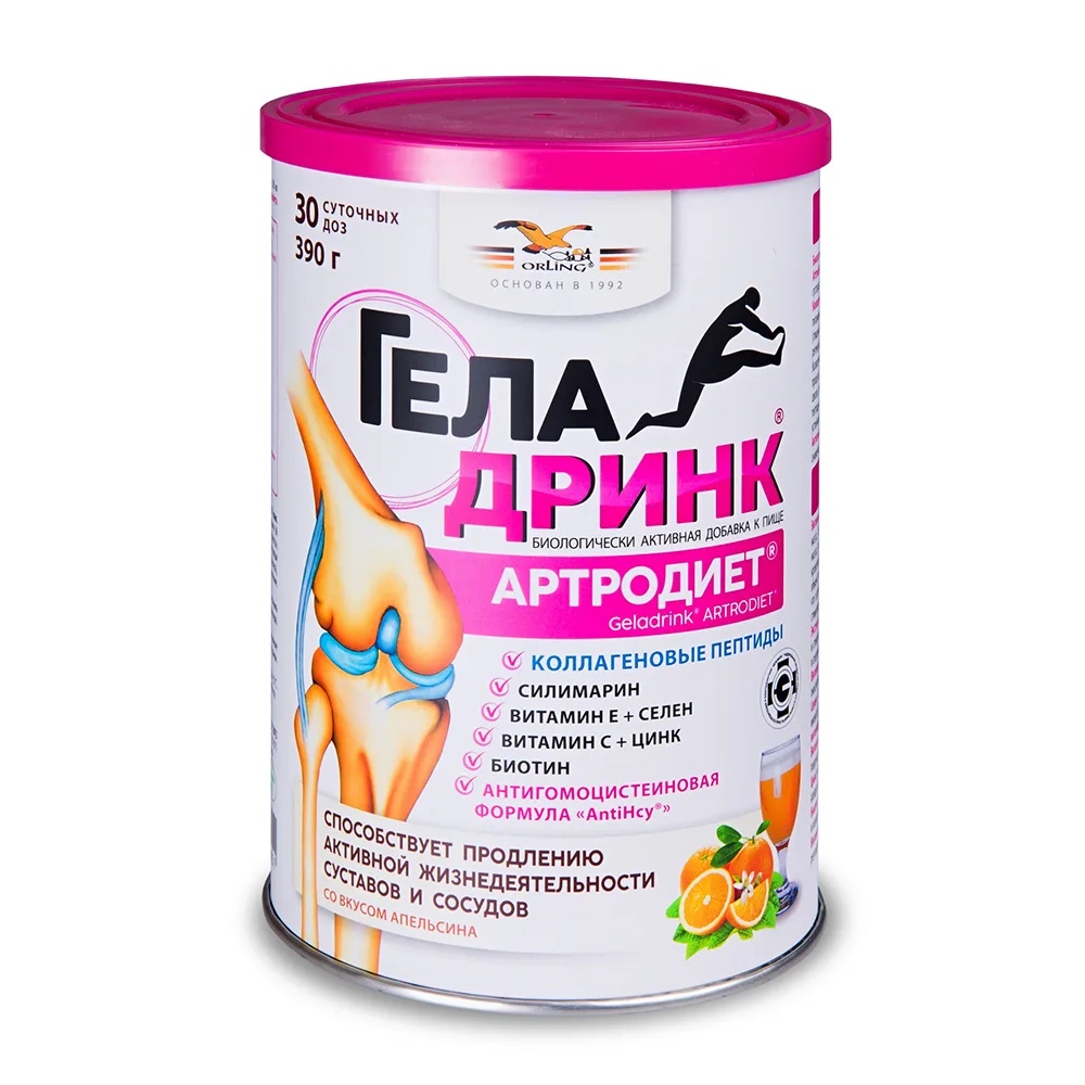 Geladrink Arthrodiet 390 g powder/orange