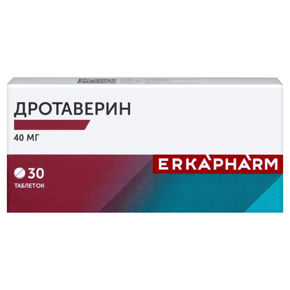 Drotaverine 40 mg 30 tablets