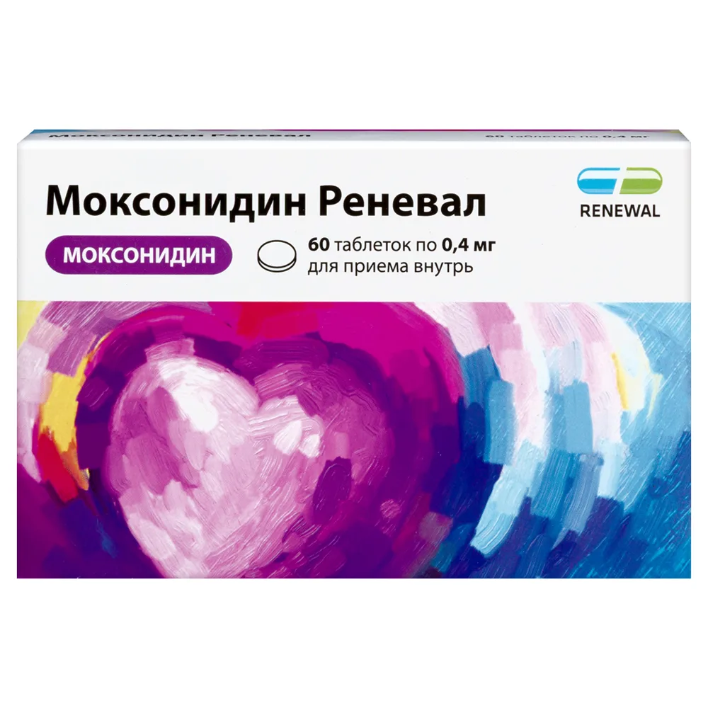Moxonidine Renewal 0.4 mg 60 tablets, film-coated