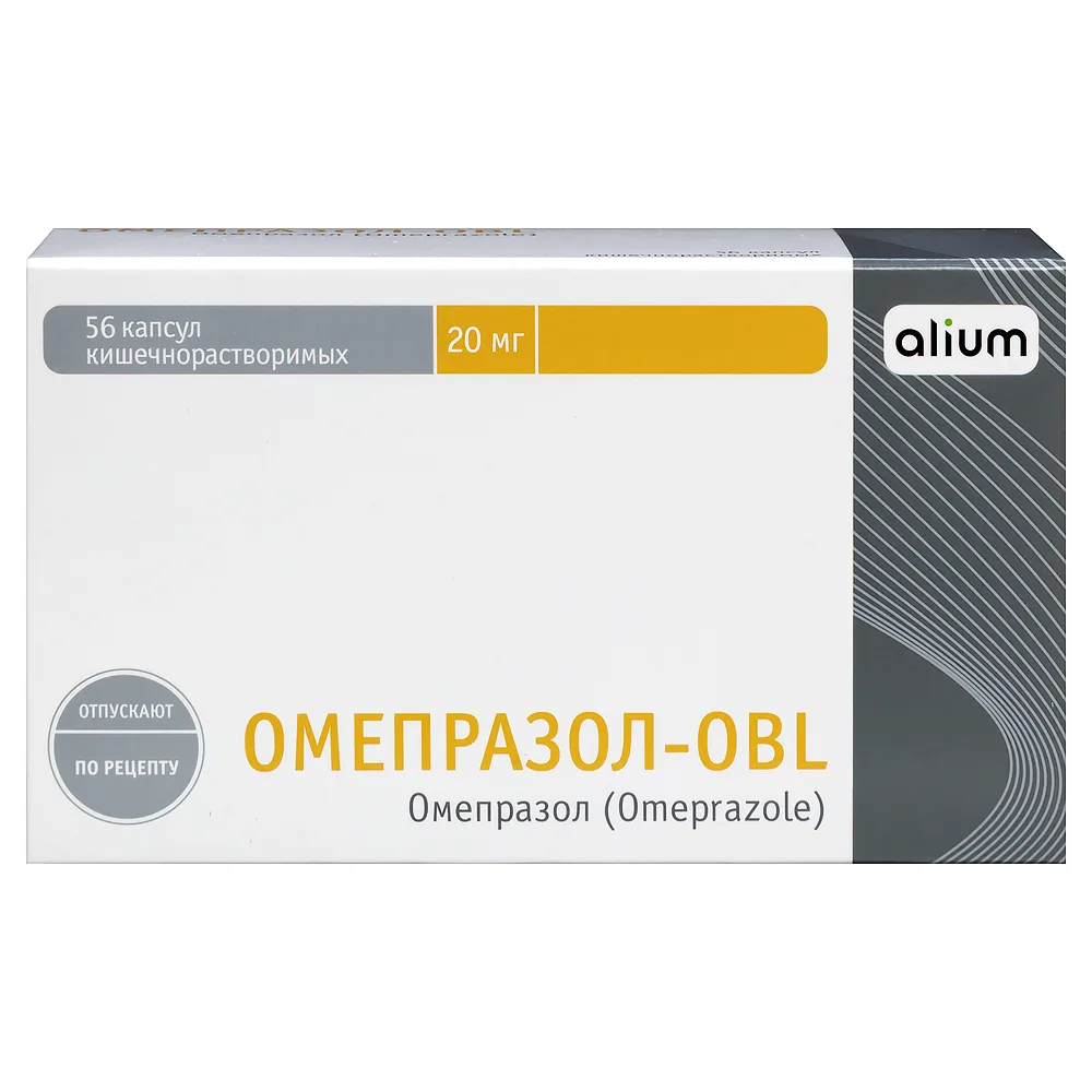 Omeprazole-obl 20 mg 56 pcs enteric-coated capsules