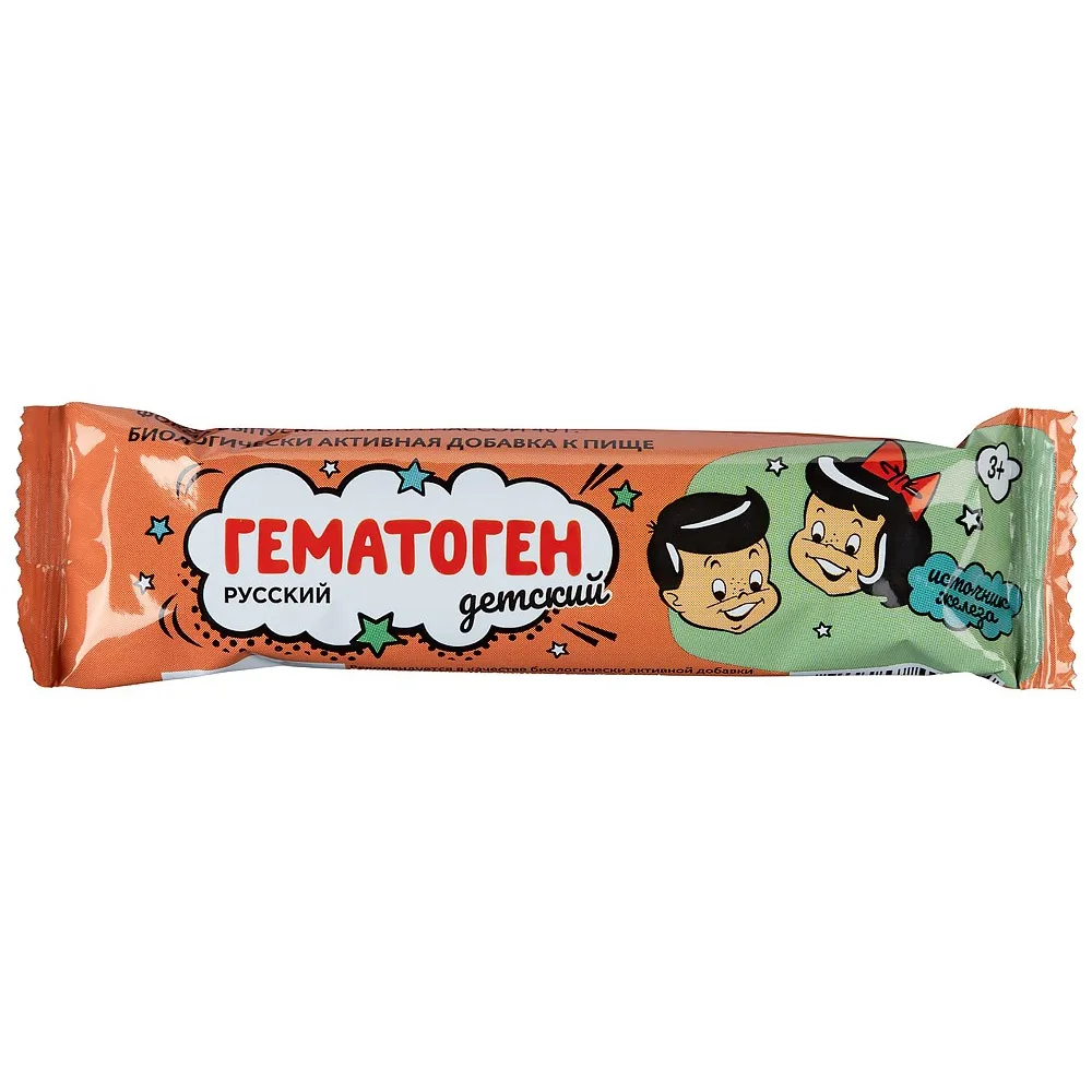 Hematogen Russian Children's 40.0 g Bar /Erkapharm