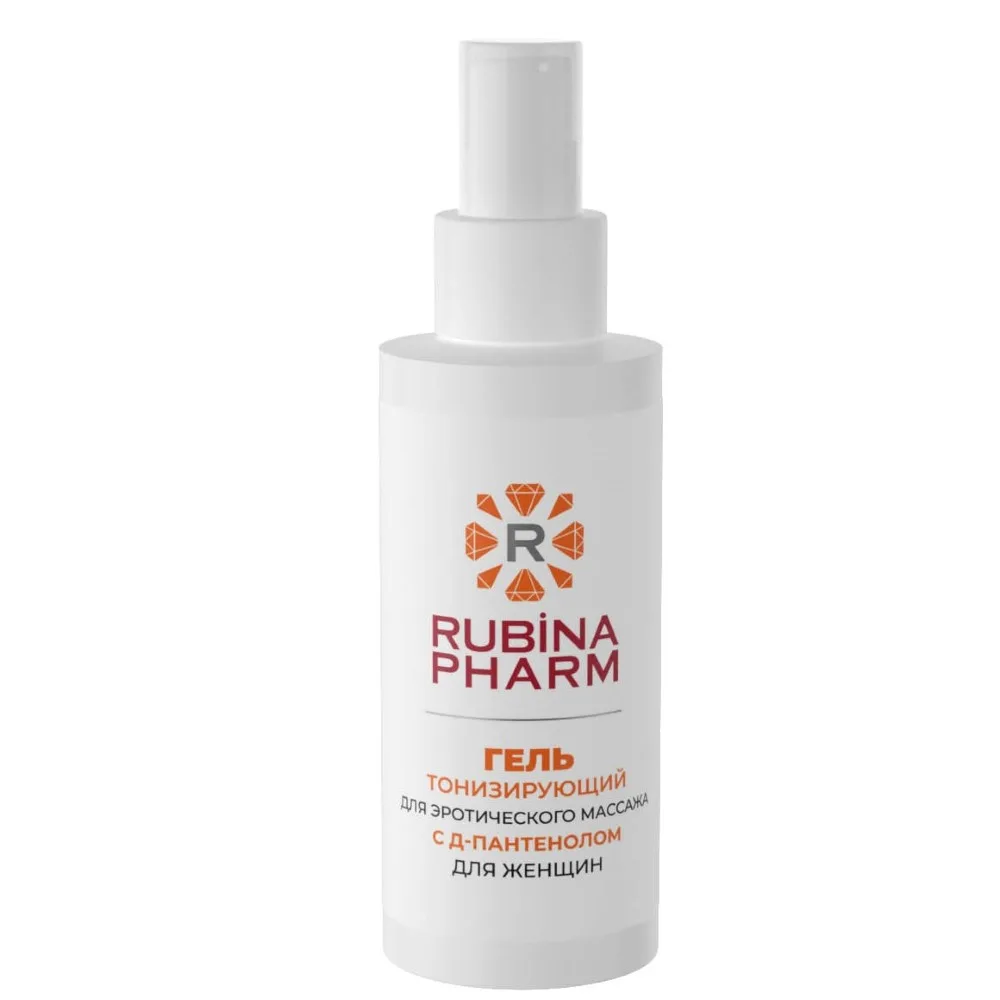 Rubinafarm gel for erotic massage for women with D-panthenol toning 100 ml