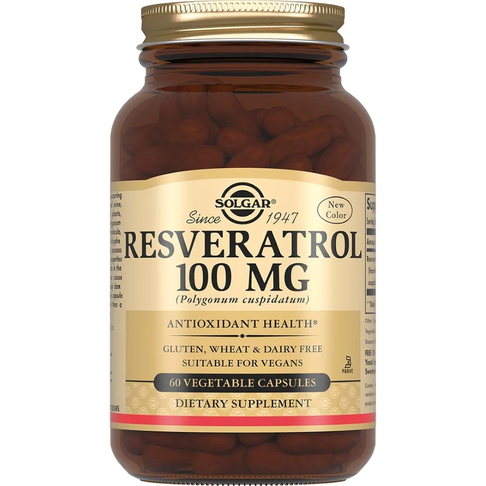 Solgar Resveratrol 100 mg 60 capsules 770 mg