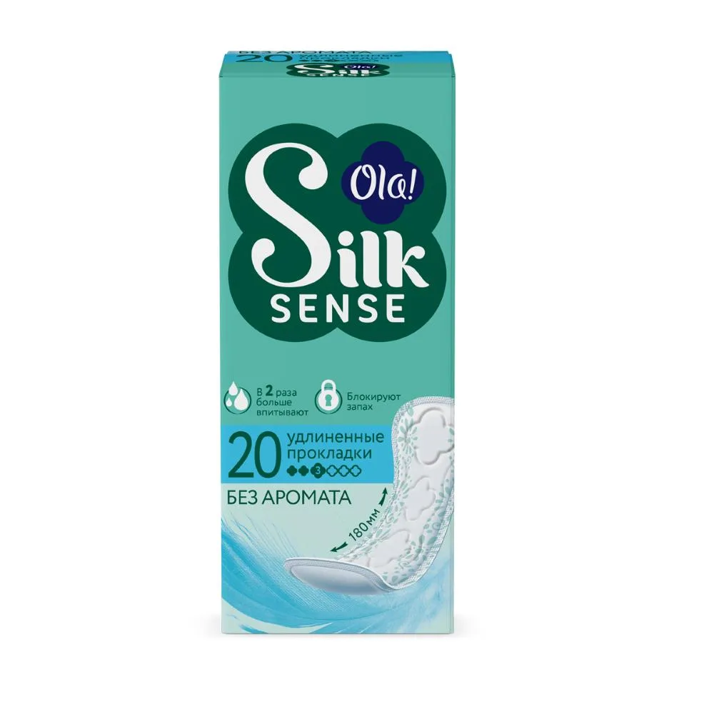 Ola Silk Sense Daily Large Panty Liners 20 pcs/Unscented