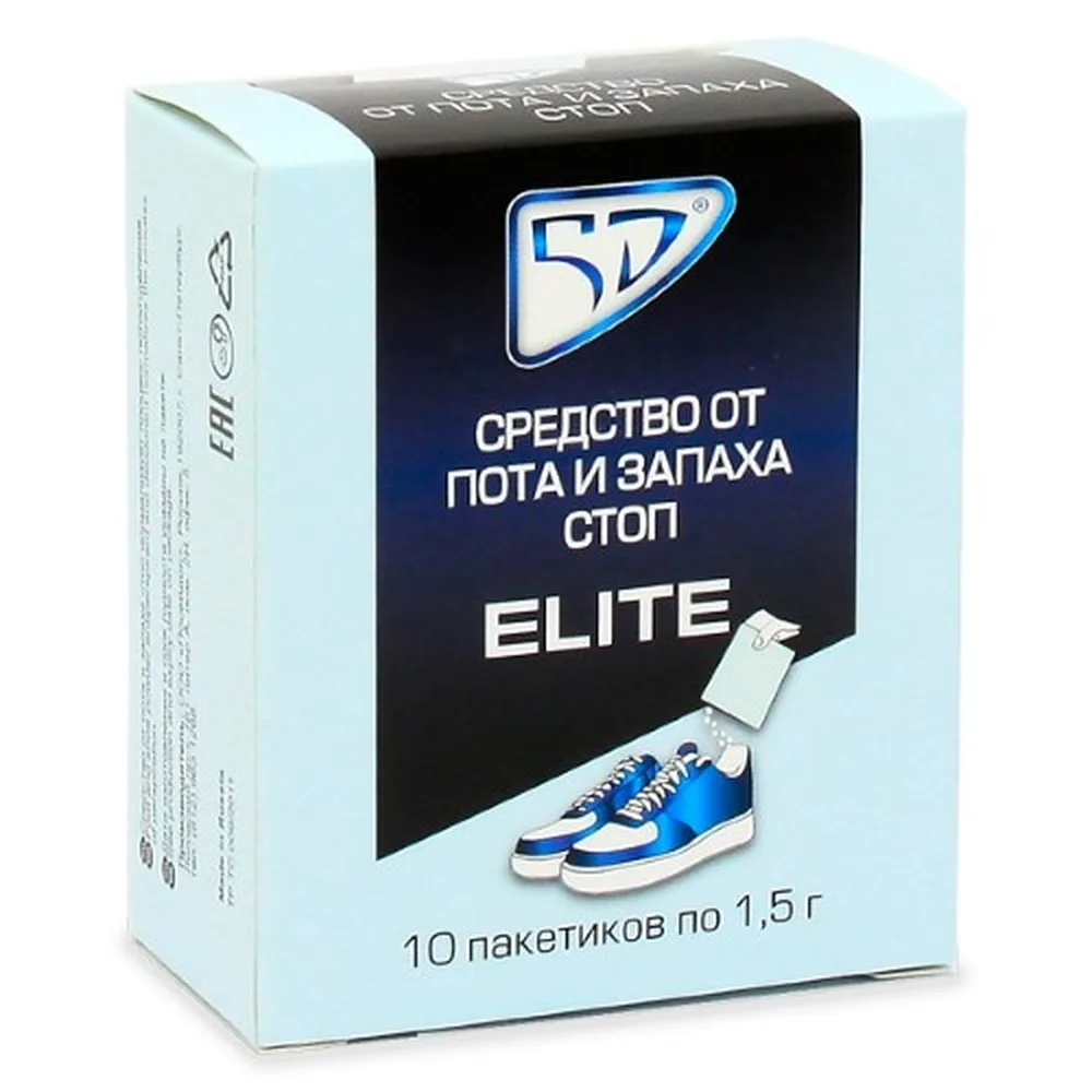 5D Antiperspirant and Foot Odor Treatment Elite 1.5 10 pcs.