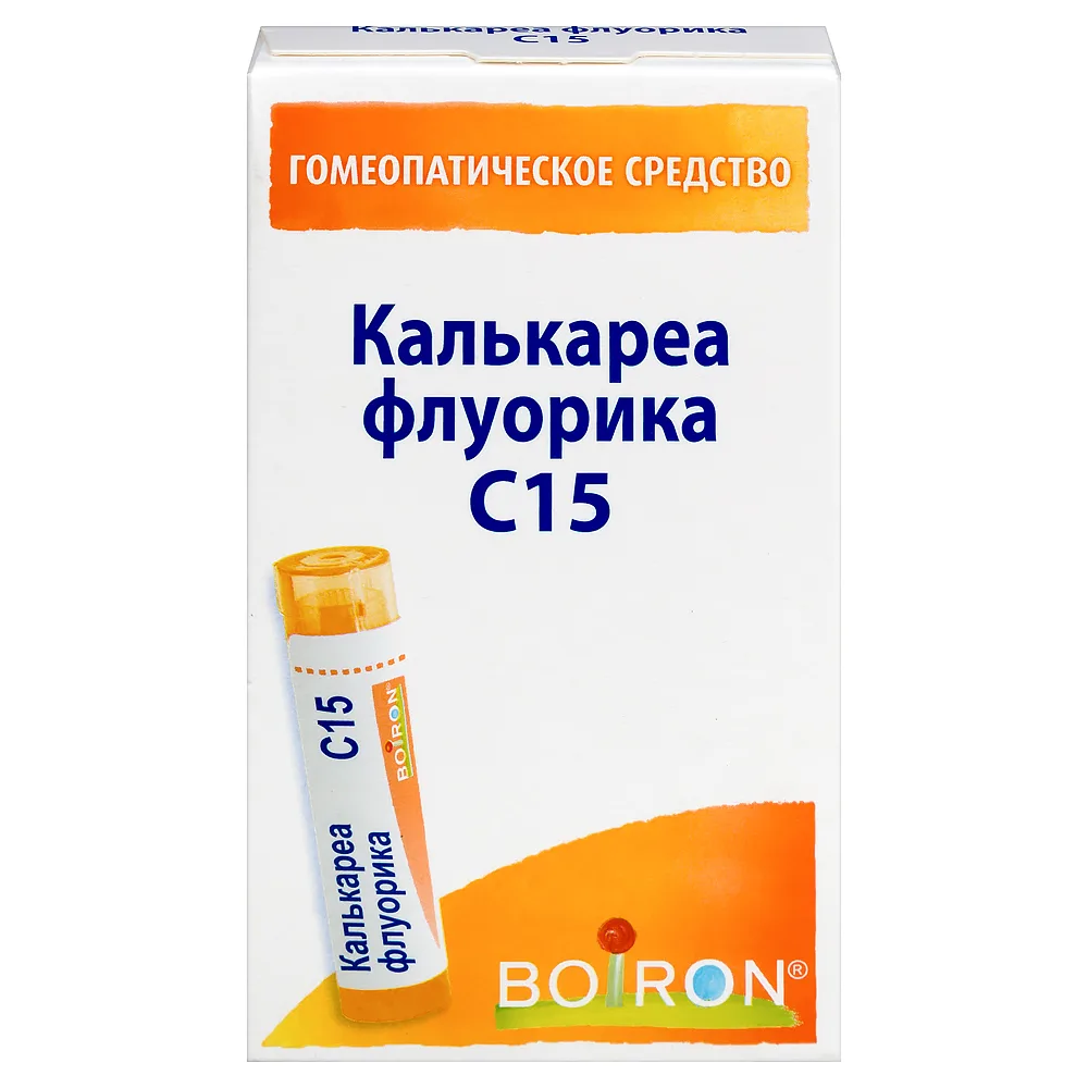 Calcarea fluorica C15 homeopathic monocomponent mineral-chemical preparation granules 4 g