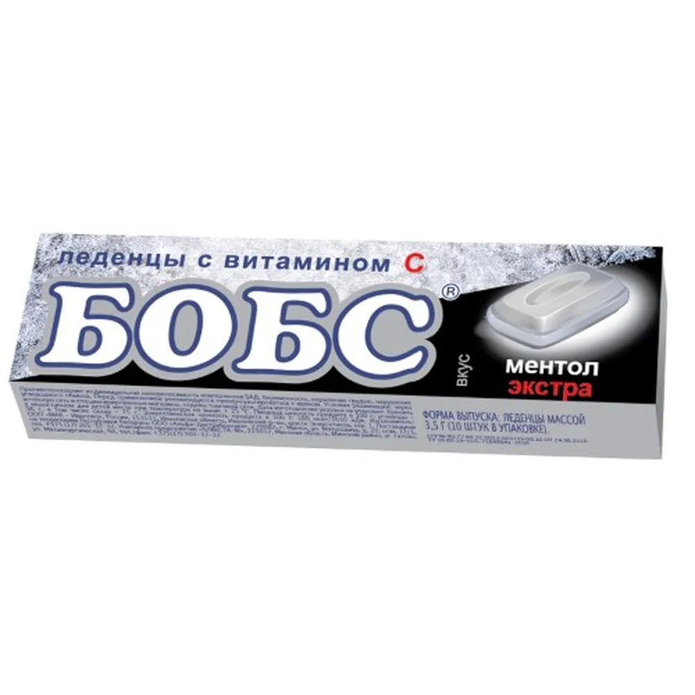 Bobs Menthol Flavor Hard Candies 10 pcs, 3.5 g each