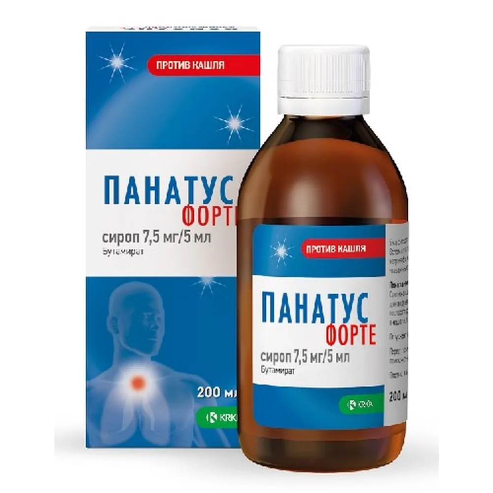 Panatus Forte 7.5 mg/5 ml syrup 200 ml bottle