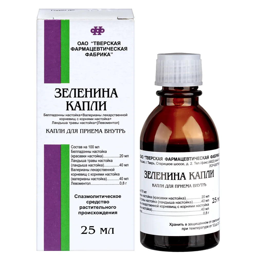 Zelenina Drops Dropper Bottle 25 ml