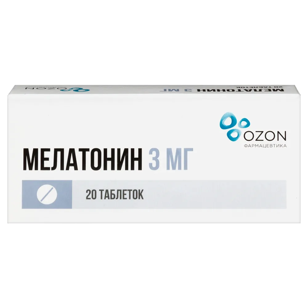 Melatonin 3 mg 20 tablets coated in film blister