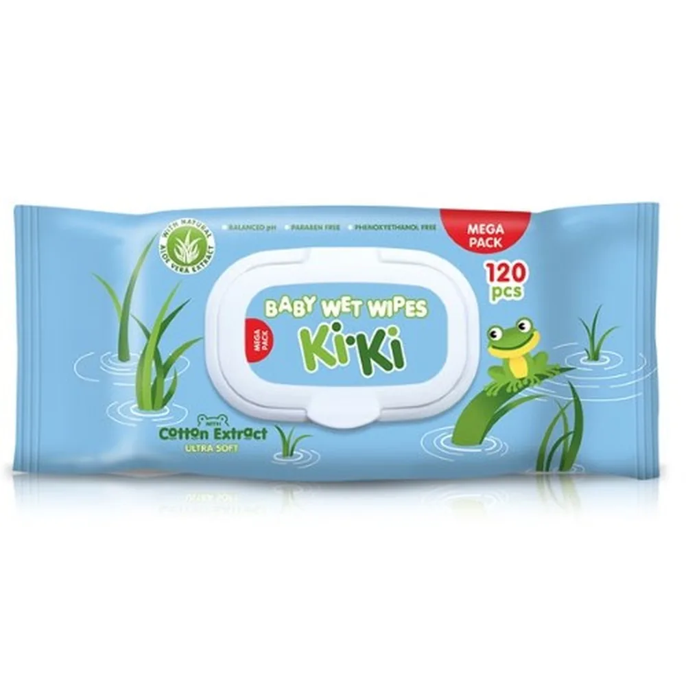 Kiki wet baby wipes 120 pcs.