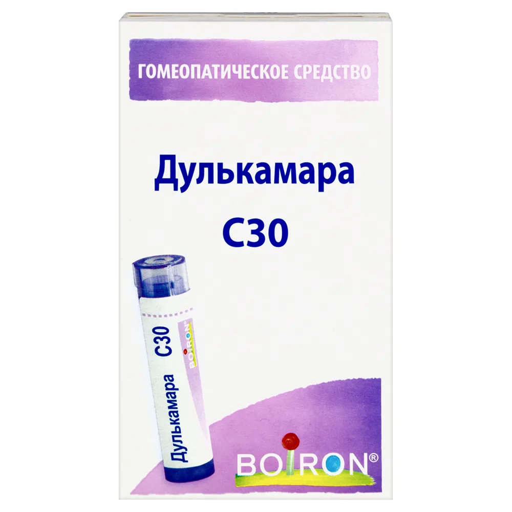 Dulcamara C30 homeopathic monocomponent herbal remedy granules 4 g
