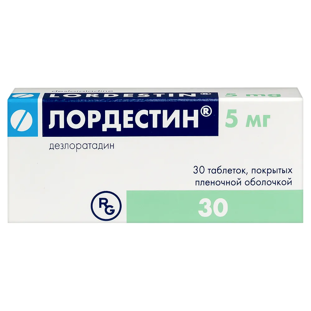 Lordestin 5 mg 30 coated tablets