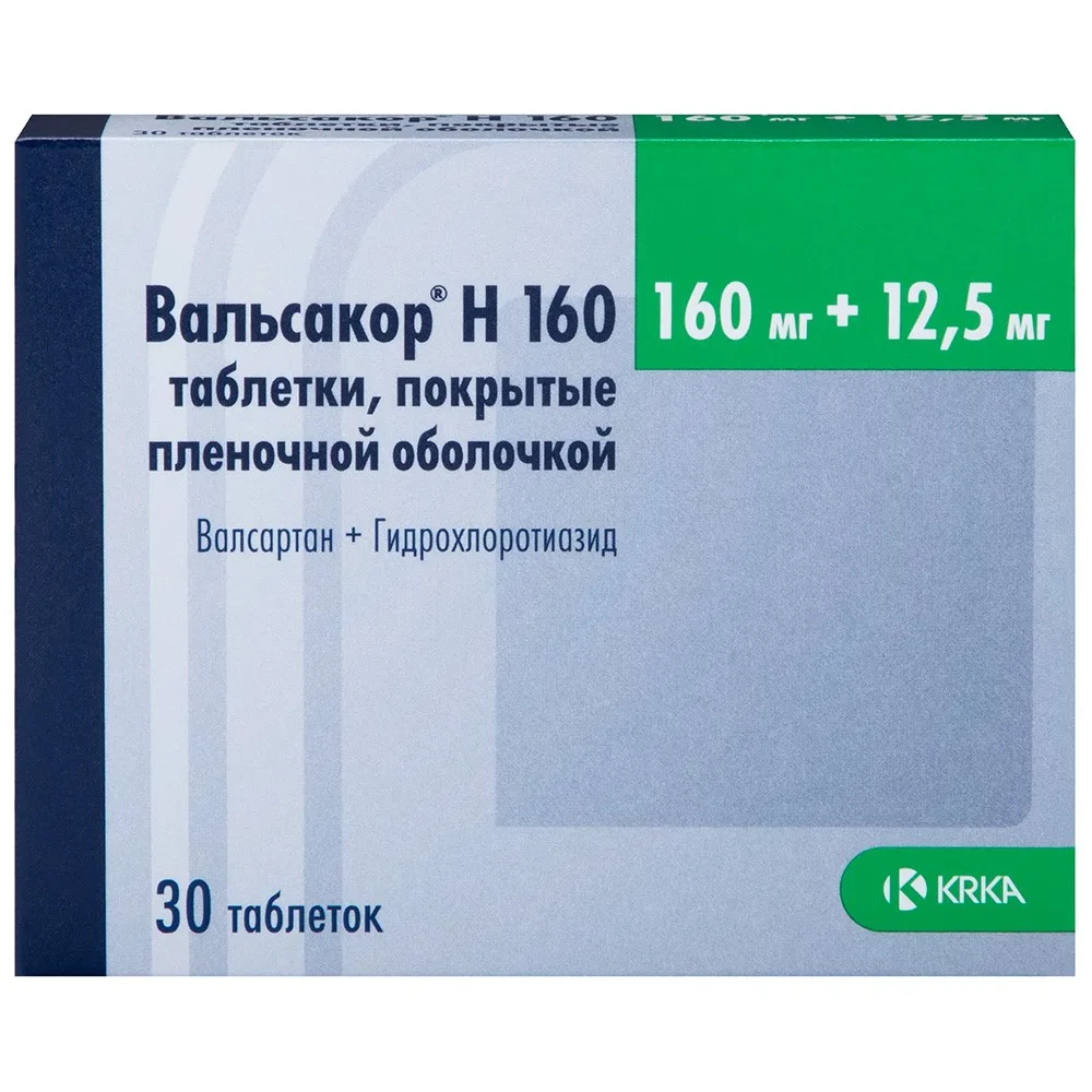 Valsacor N 160 mg + 12.5 mg 30 coated tablets
