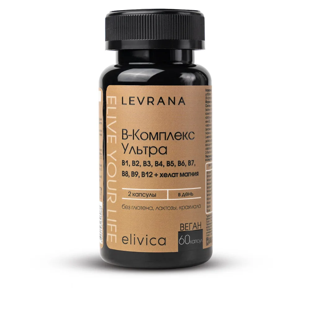 Elivica B-Complex Ultra 60 capsules 455 mg
