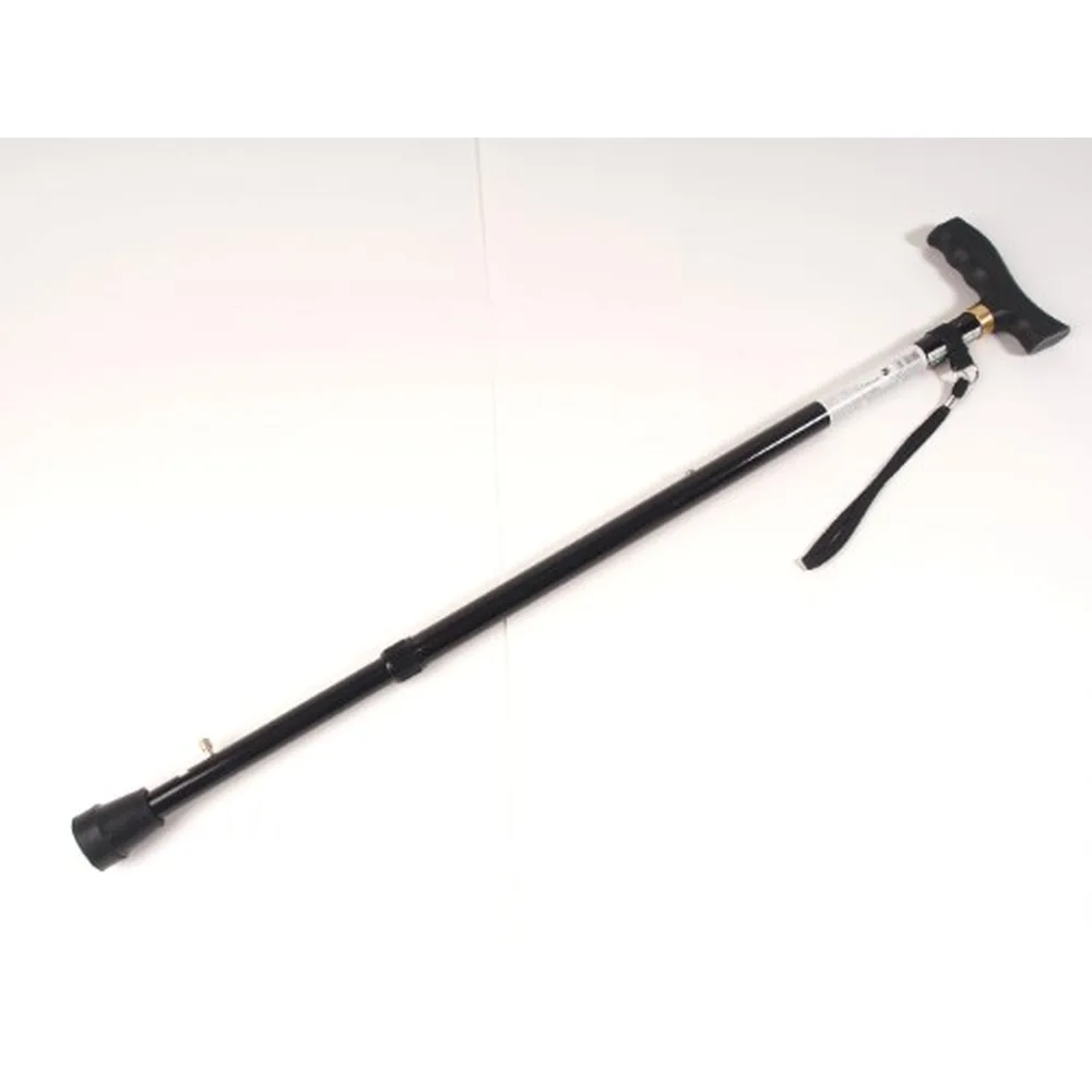 Ergoforce Type 2 Adjustable Height Walking Cane with Anti-Slip Device, Aluminum Alloy, Black /art. E 0612u
