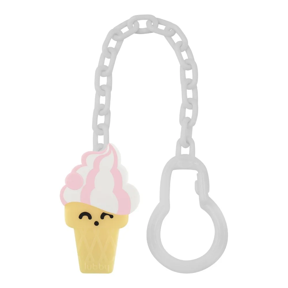 Lubby pacifier clip holder ice cream 0+/28405