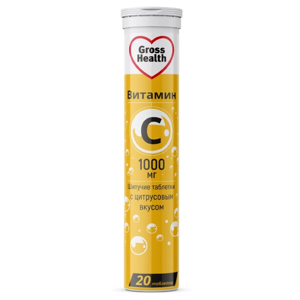 Gross Health Vitamin C 1000 20 effervescent tablets 3.5 g