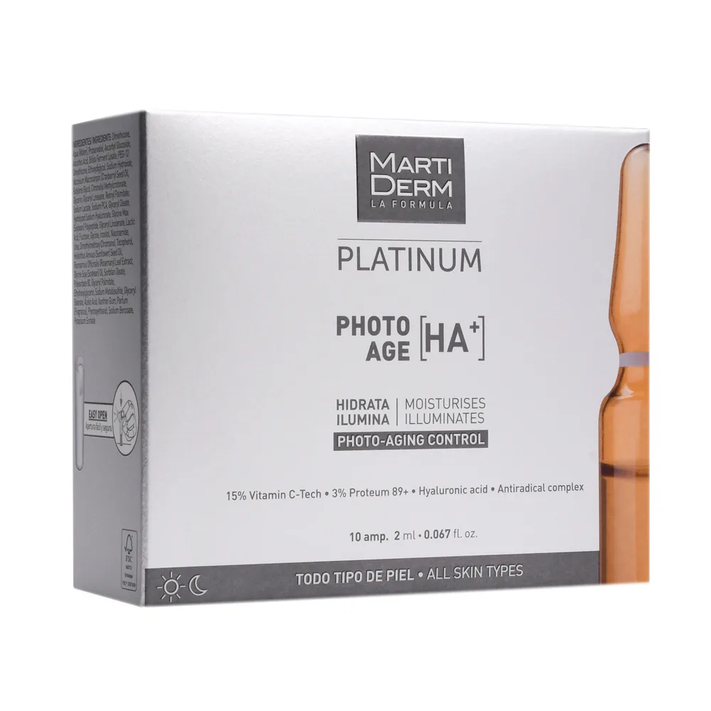 Martiderm Platinum Ampoules Anti-Aging Correction Hyaluronic Acid + 2 ml 10 pcs.