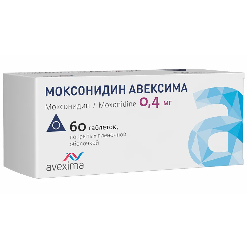 Moxonidine Avexima 0.4 mg 60 tablets, film-coated