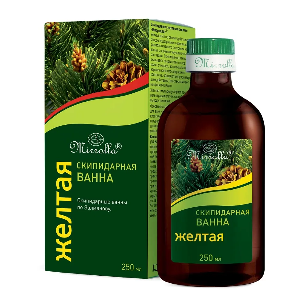 Mirrolla Turpentine Bath Emulsion Yellow 250 ml