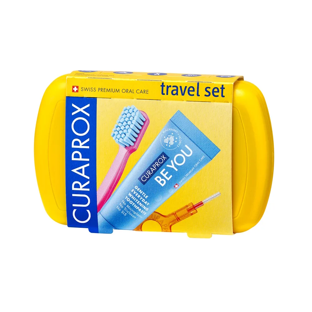 Curaprox travel kit be you/yellow box
