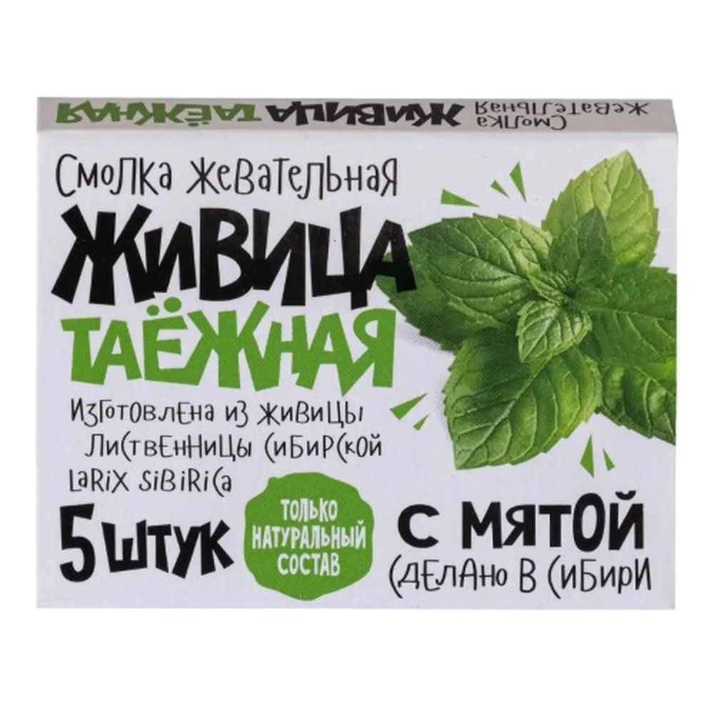 Taiga Resin Chewing Gum 5 pcs with Mint