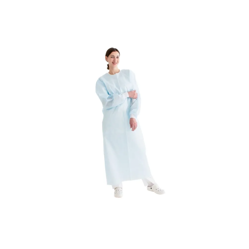 Surgical gown model No. 1 non-sterile spunbond density 25 g/m² size 52-54/ length 140/ blue