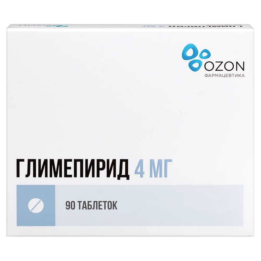 Glimepiride 4 mg 90 tablets blister