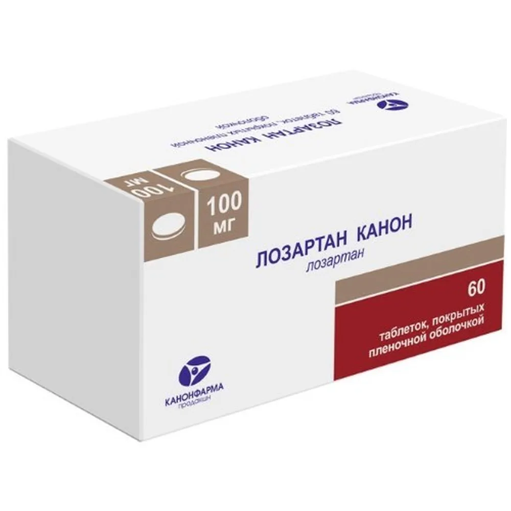 Losartan Canon 100 mg 60 tablets, film-coated