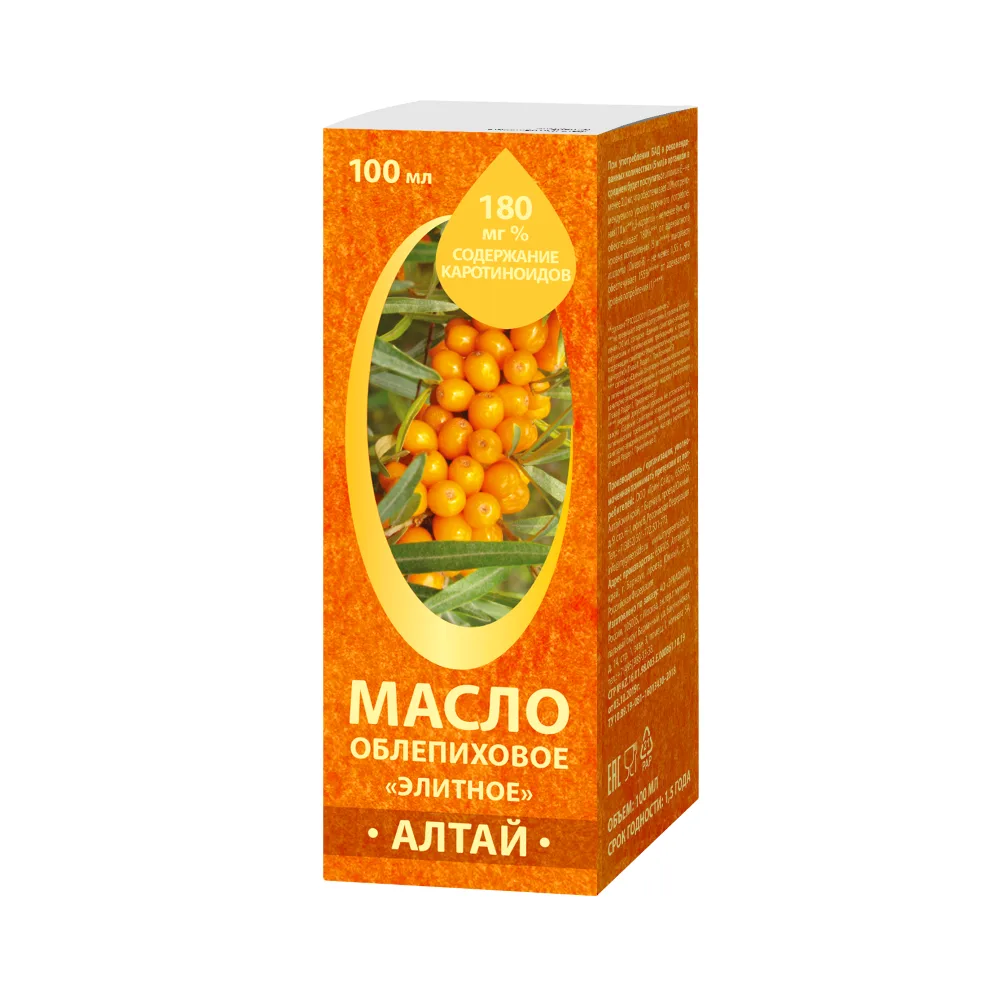 Sea-buckthorn oil Altai elite 180 mg% 100 ml