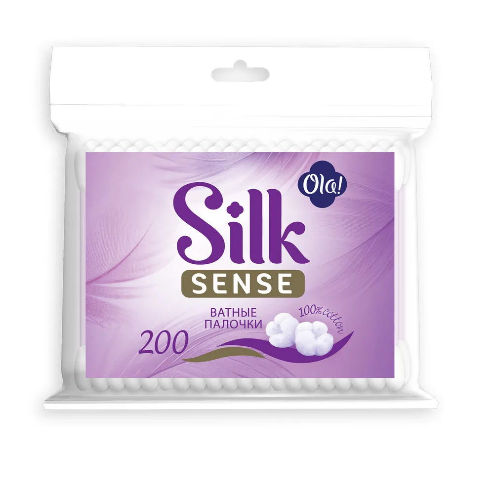 Ola Silk Sense Cotton Swabs 200 pcs/pack/plastic