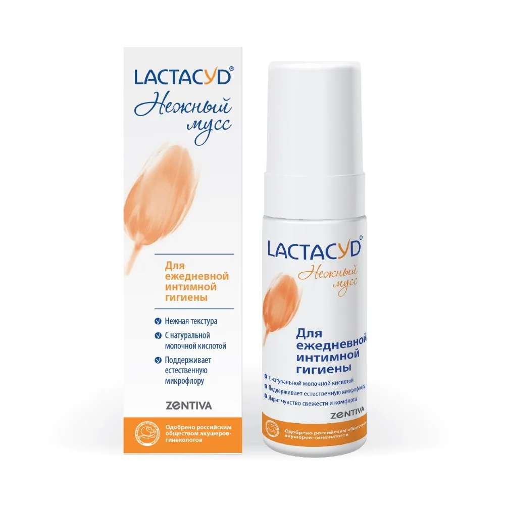 Lactacid mousse for intimate hygiene 125 ml