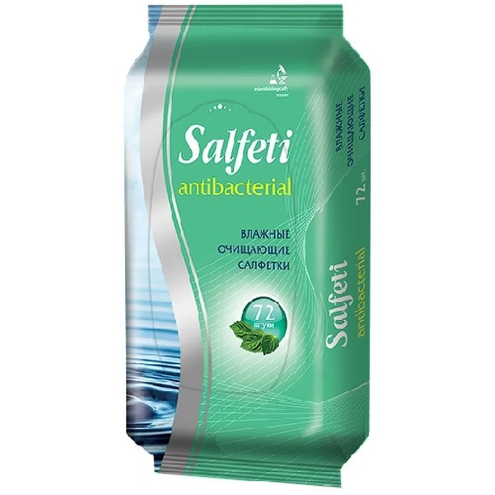 Salfeti Antibacterial Wipes Cleansing 72 pcs