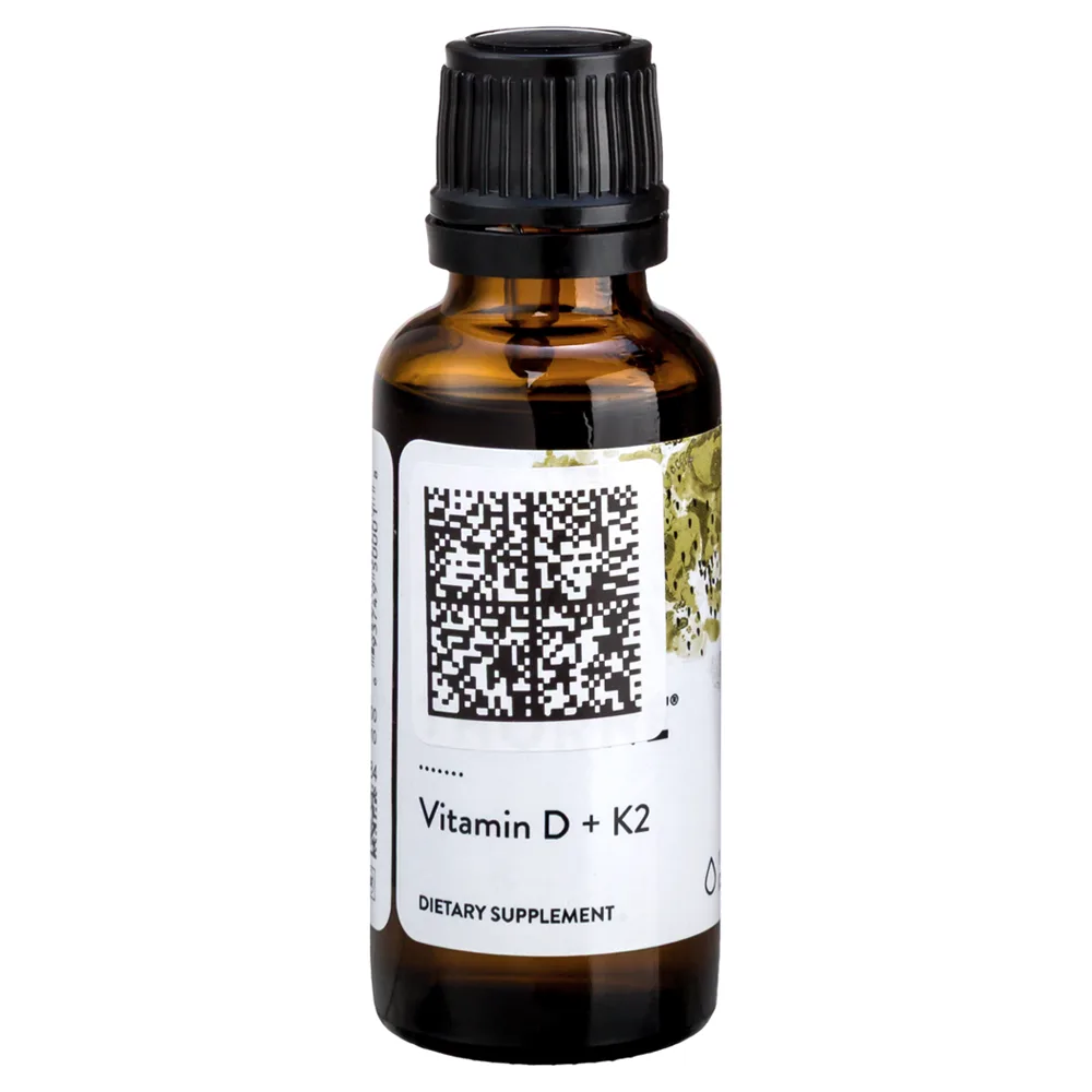 Thorne Research Vitamin D/K 2 30 ml Dropper Bottle Liquid