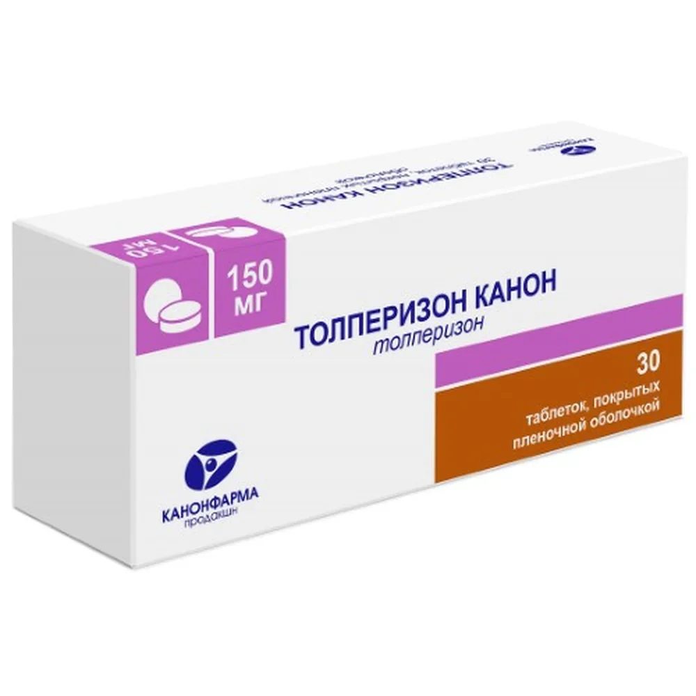 Tolperisone Canon 150 mg 30 coated tablets