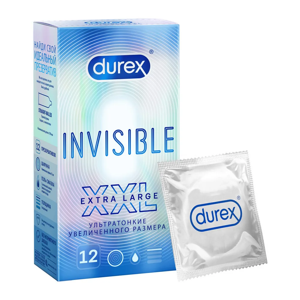 Durex Invisible XXL condoms 12 pcs.