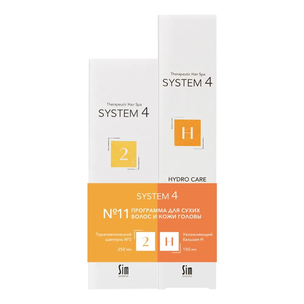 System 4 Dry Hair and Scalp Program/Therapeutic Shampoo 250 ml + Moisturizing Conditioner 150 ml