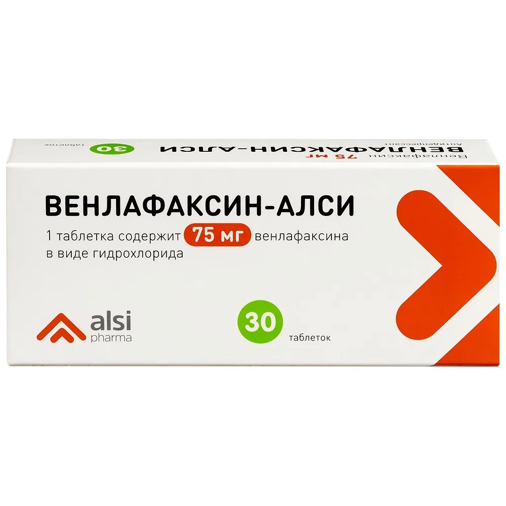 Venlafaxine-Alsi 75 mg 30 tablets