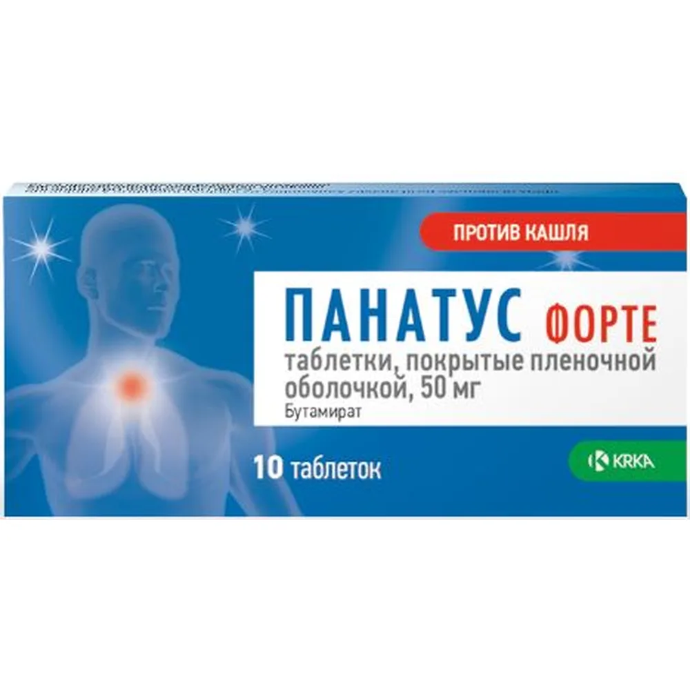 Panatus Forte 50 mg 10 coated tablets