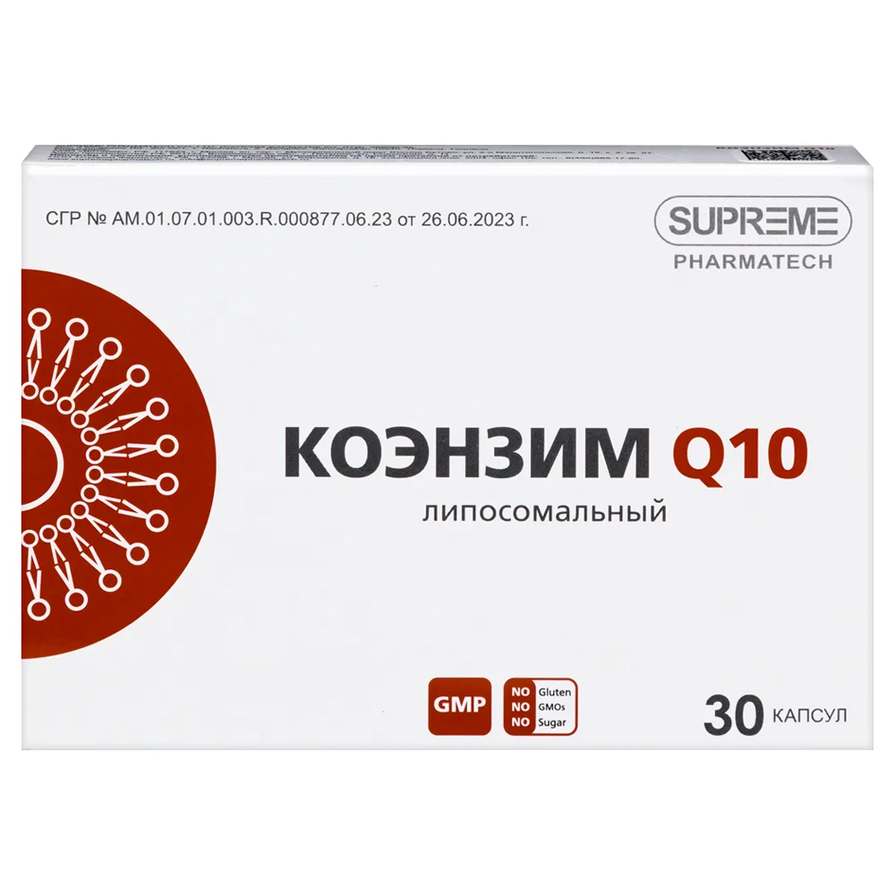 Liposomal coenzyme Q10 30 capsules 548 mg