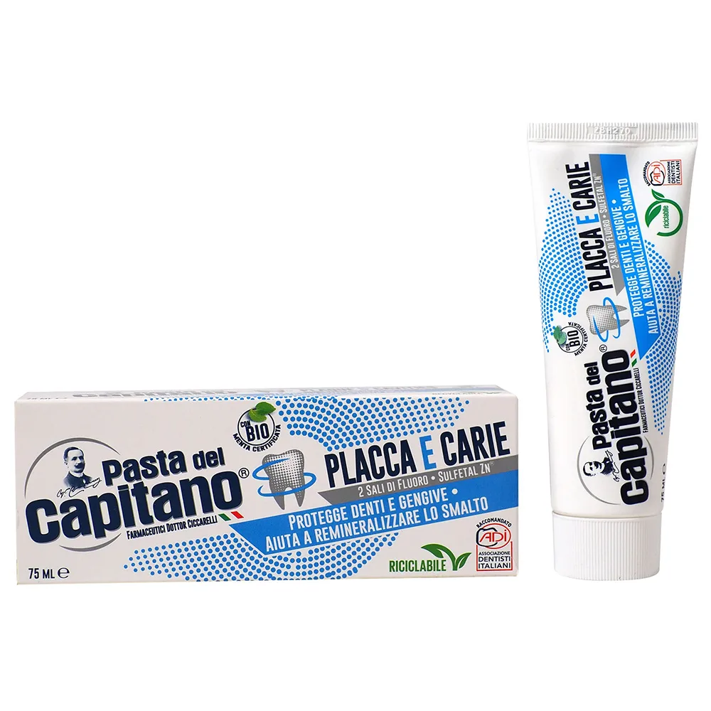 Pasta del Capitano Toothpaste Against Plaque and Cavities 75 ml