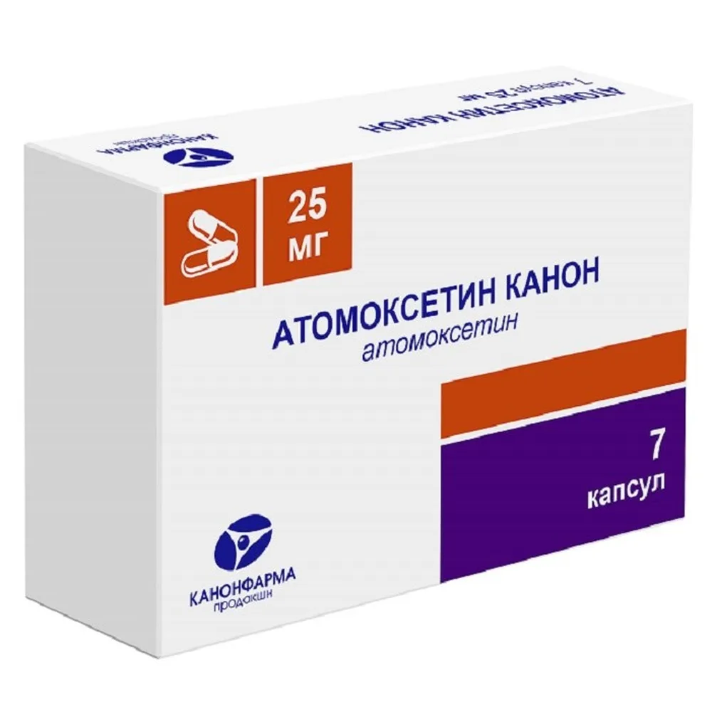 Atomoxetine Canon 25 mg 7 capsules