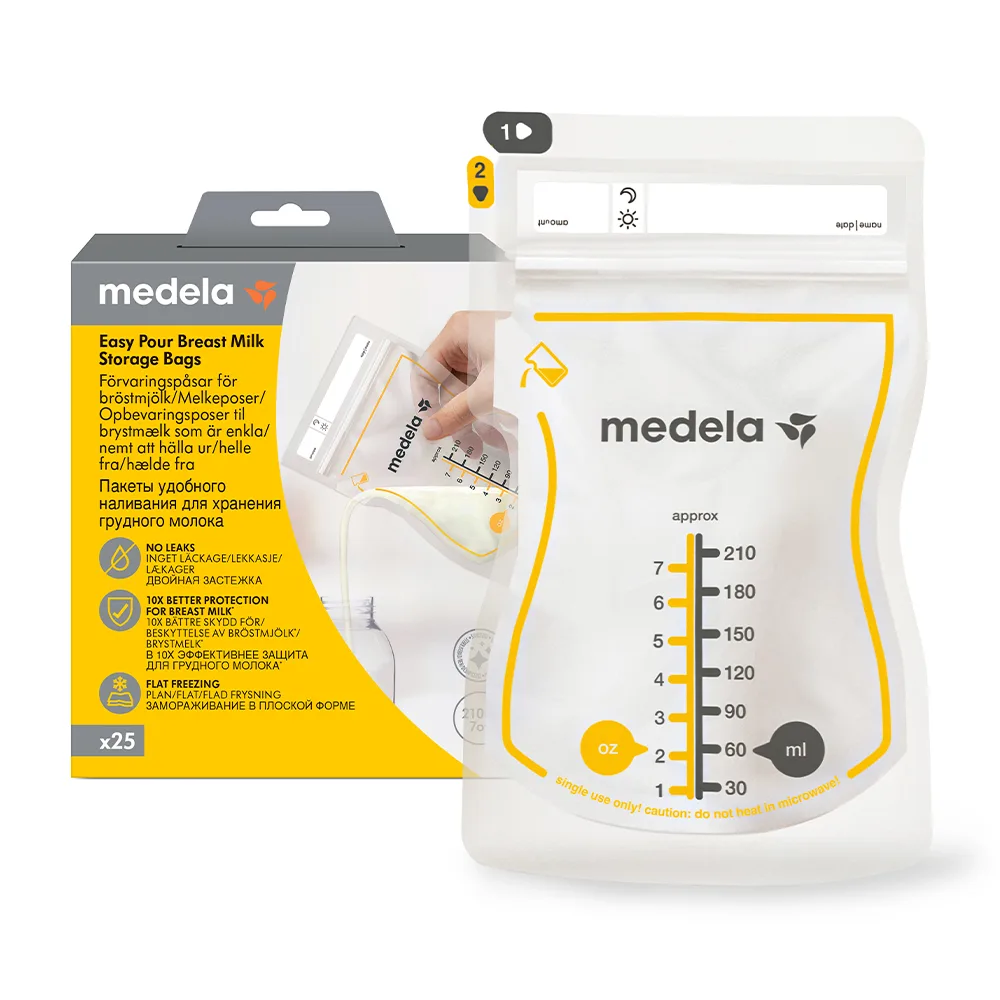 Medela Disposable Breast Milk Storage Bags with Easy Pour Feature 25 pcs.